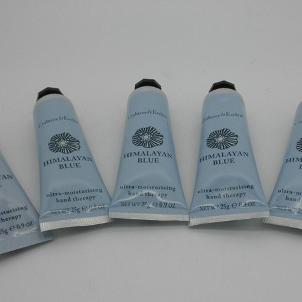 LOT OF 5 - Crabtree & Evelyn HIMALAYAN BLUE Hand Therapy 0.9 oz ORIGINAL